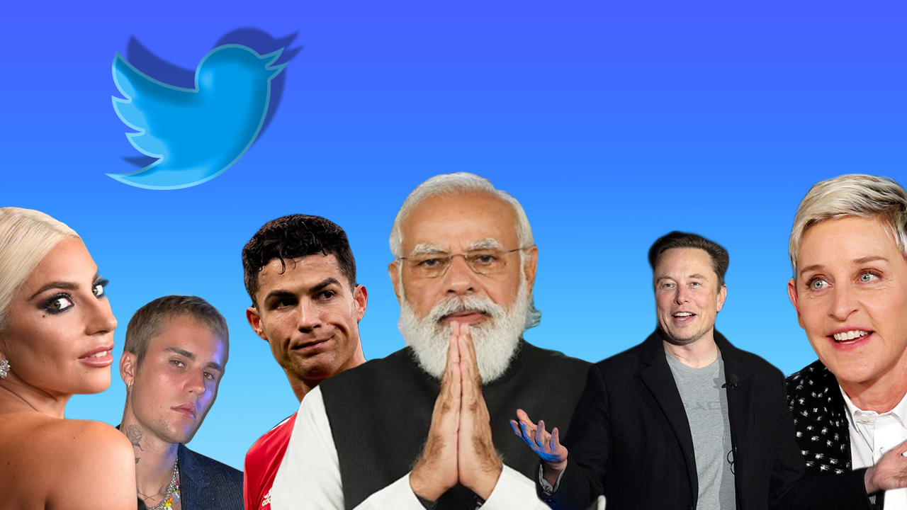 Most followed accounts on Twitter
